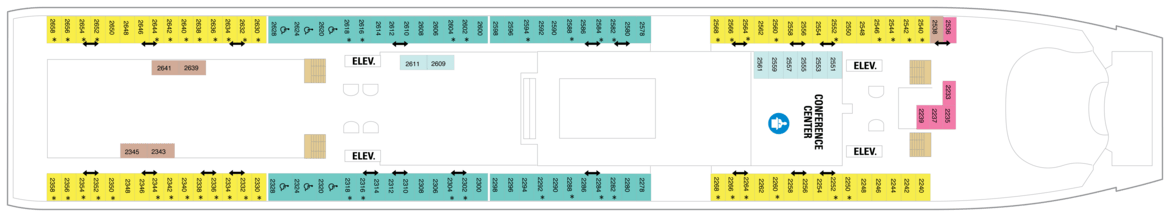 Royal Caribbean International, Adventure of the seas, Deck 2.png
